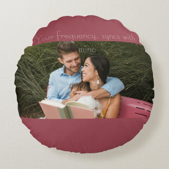 Almofada Redonda Love note (Frente)