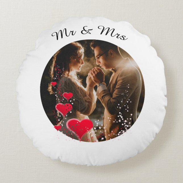 Almofada Redonda Love Photo (Frente)
