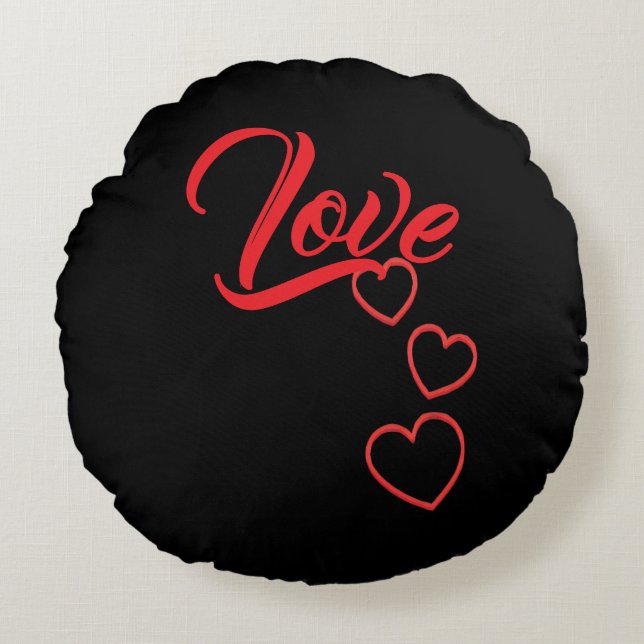 Almofada Redonda Love Round Pillow (Frente)