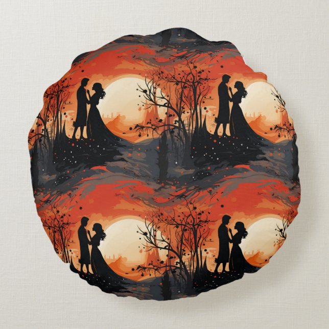 Almofada Redonda Loving Couple  (Verso)