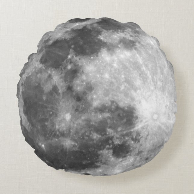 Almofada Redonda Lua Cheia Temperamental (Frente)