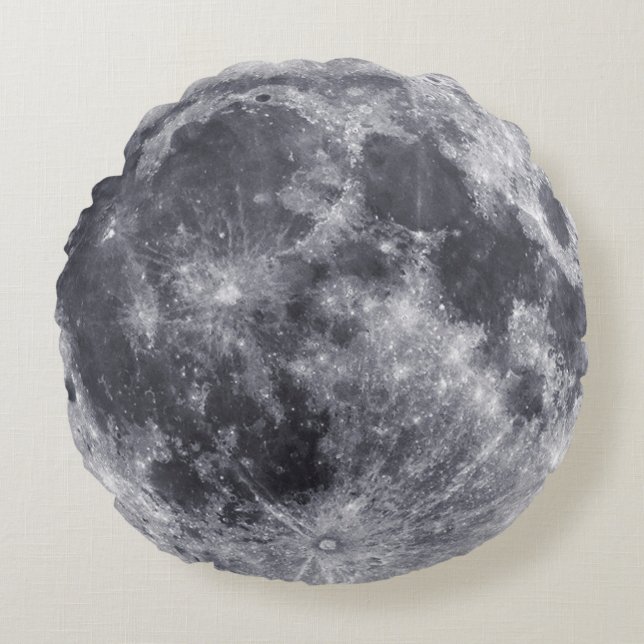 Almofada Redonda Lua - Fora Da Lua Nas Costas (Frente)
