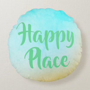 Almofada Redonda Lugar Feliz