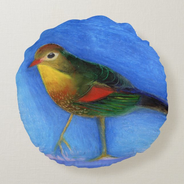 Almofada Redonda Luz 2012 do rouxinol (Verso)