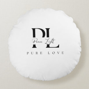 Almofada Redonda “Luz da Paz – Logotipo Amor Puro