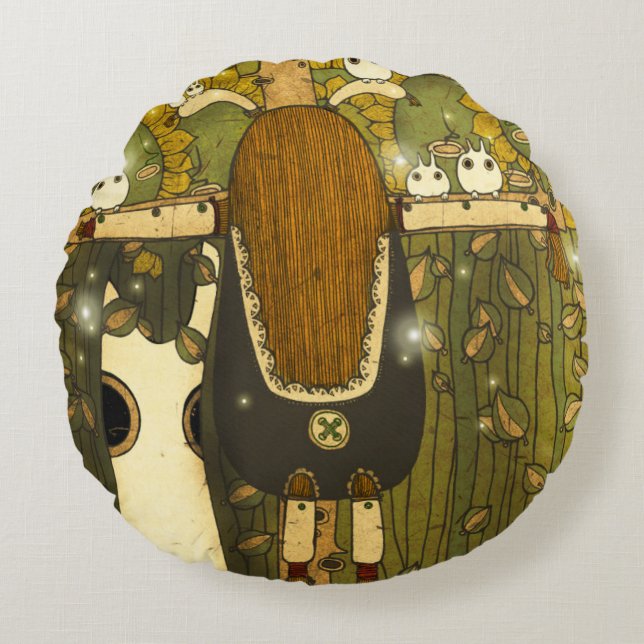 Almofada Redonda Luz das estrelas 2012 2 (Frente)