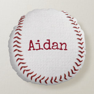 Almofada Redonda Macro Baseball com Nome