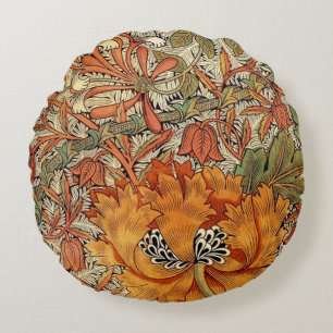 Almofada Redonda Madressilva de William Morris