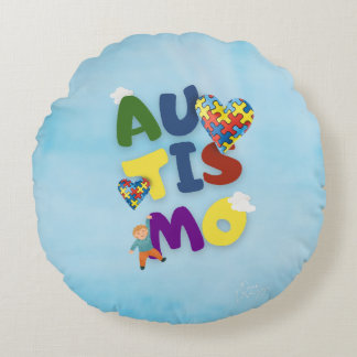 Almofada Redonda Mãe de Autista