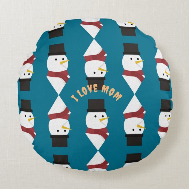 Almofada Redonda Mãe Travesseiros únicos de luxo (Frente)
