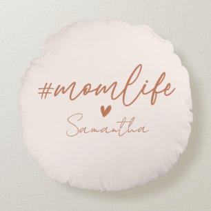 Almofada Redonda Mãe Vida - Design de Charme Russo
