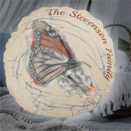 Almofada Redonda Magia Família Butterfly