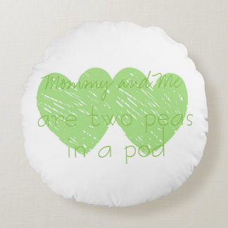Almofada Redonda Mamães e mim do bebê do algodão travesseiro
