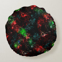 Manchas de cor embaçadas sob traços escuros e mosa