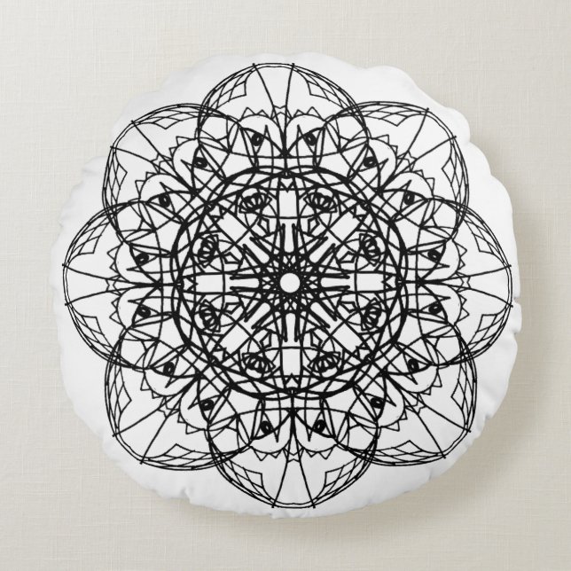 Almofada Redonda mandala (Frente)