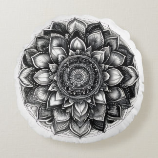 Almofada Redonda mandala shirt