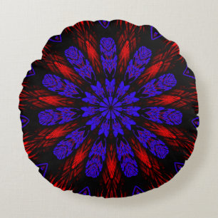 Almofada Redonda Mandala Sudoeste Hippie Boho Chic Bohemian
