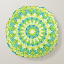Mandala Verde Inspirado na Natureza Boho Pacífico