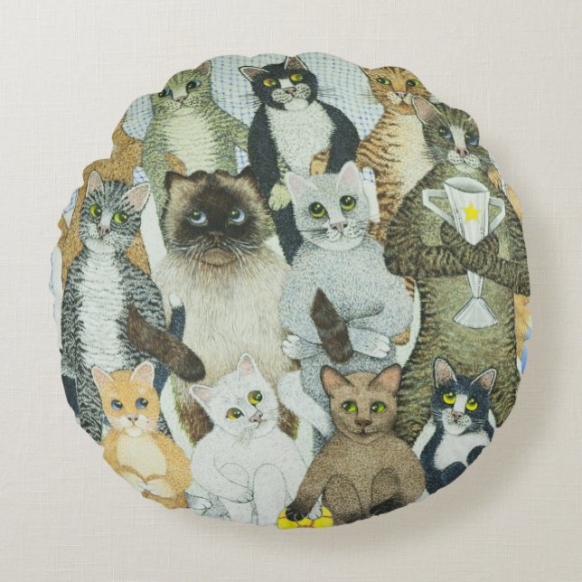 Almofada Redonda Maneiras de vencimento (Frente)