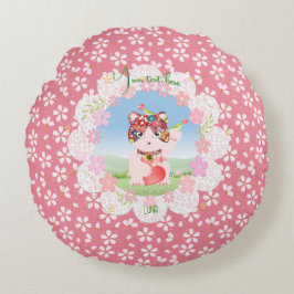 Almofada Redonda Maneki Neko Lucky Luna