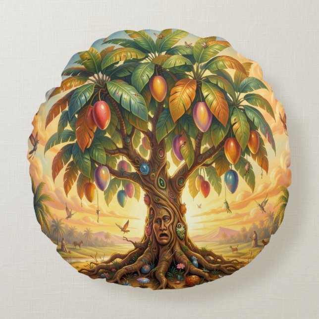Almofada Redonda Mango – Tropische Frucht voller Geschmack´7 (Frente)
