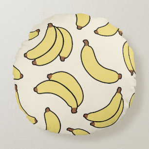 Almofada Redonda Manteiga de Banana Parade Amarelo