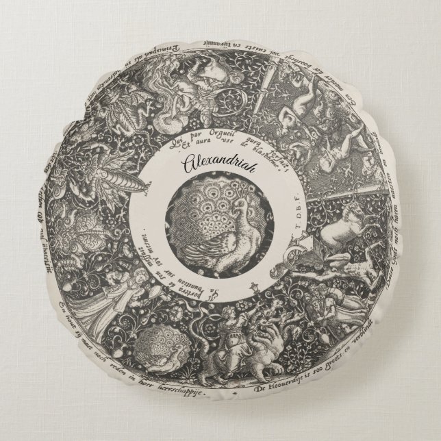 Almofada Redonda Mapa astronômico de sinais astronômicos Astronomia (Frente)