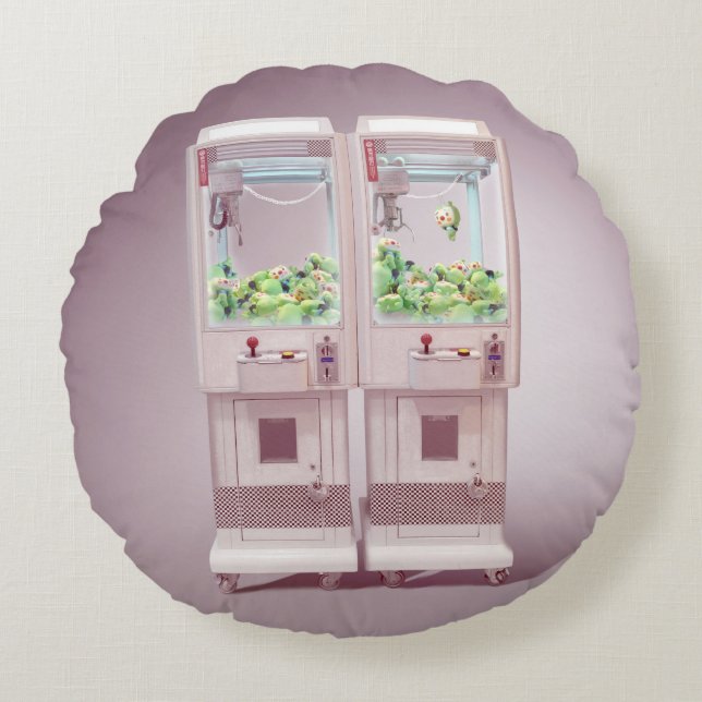 Almofada Redonda Máquina de velas (Frente)