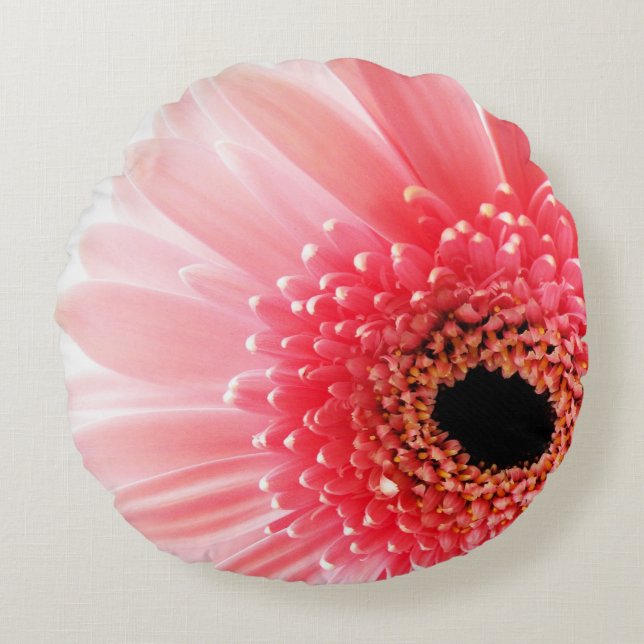 Almofada Redonda Margarida Gerbera (Frente)
