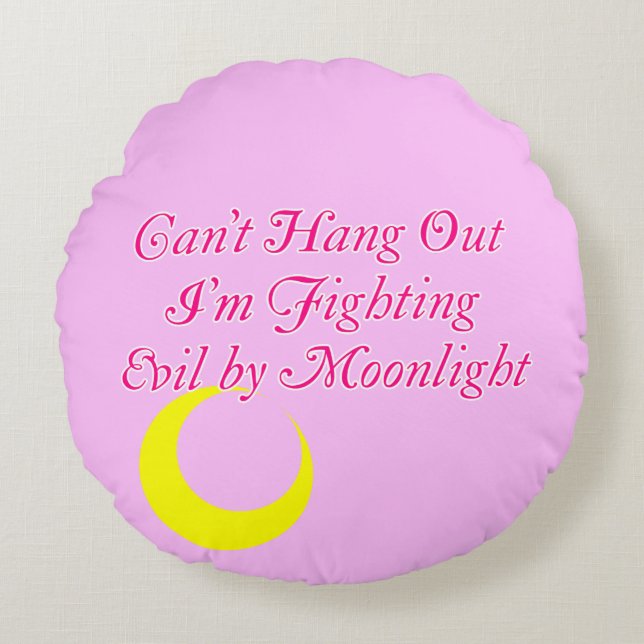 Almofada Redonda Marinheiro Lua (Frente)