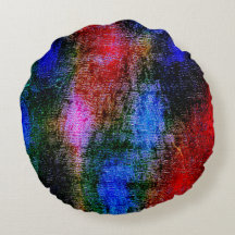 Matérias azuis e vermelhas esfoladas com "tinta a 