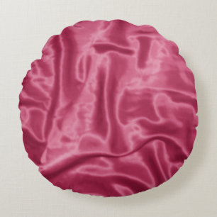 Almofada Redonda Mauve Satin-Round Travesseiro decorativo