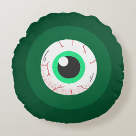 Almofada Redonda Máx. de olhos mau Ultra Verde -