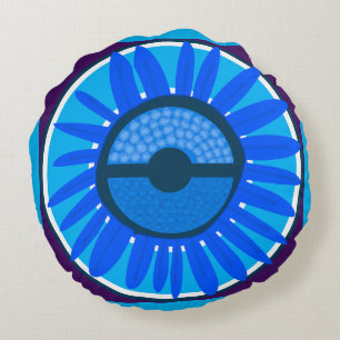 Almofada Redonda Mazipoodles Sunflower Sunshine: Blue 6
