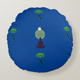 Almofada Redonda Meditação de Bliss Travesseiro redondo