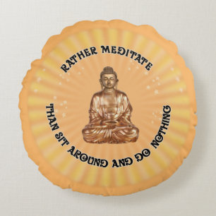 Almofada Redonda Meditação de Preferencialmentes...