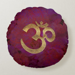 Almofada Redonda meditação redonda roxa india da ioga do