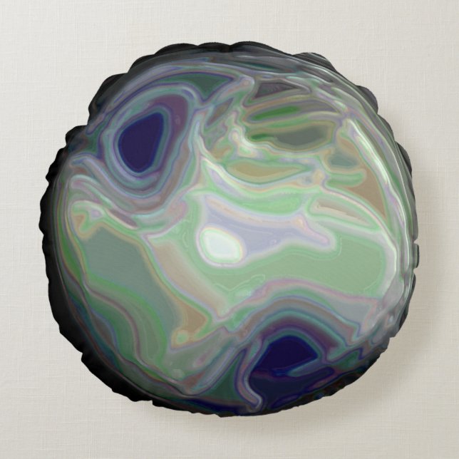 Almofada Redonda Meia-noite, Nova Galáxia, Travesseiro (Frente)