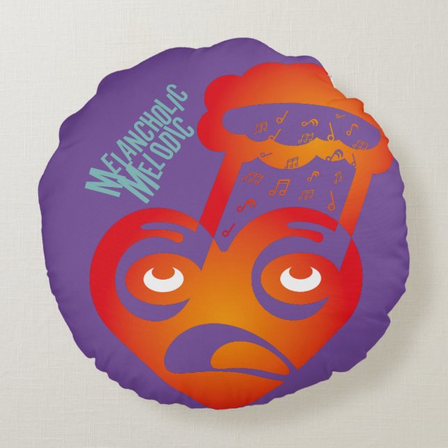 ALMOFADA REDONDA MELANCHOLIC MEDOLIC BY MASANSER PIXELAT (Verso)