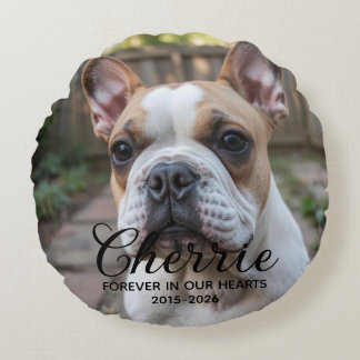 Almofada Redonda Memorial Personalizado para Cachorro