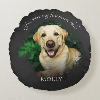 Almofada Redonda Memorial Pet Personalizado Favorito Alô Mais Duro 