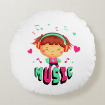 Menininha com música