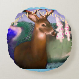 Almofada Redonda Merry Christmas