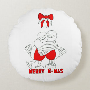 Almofada Redonda Merry Xmas