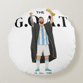 Almofada Redonda Messi World Cup Champion 