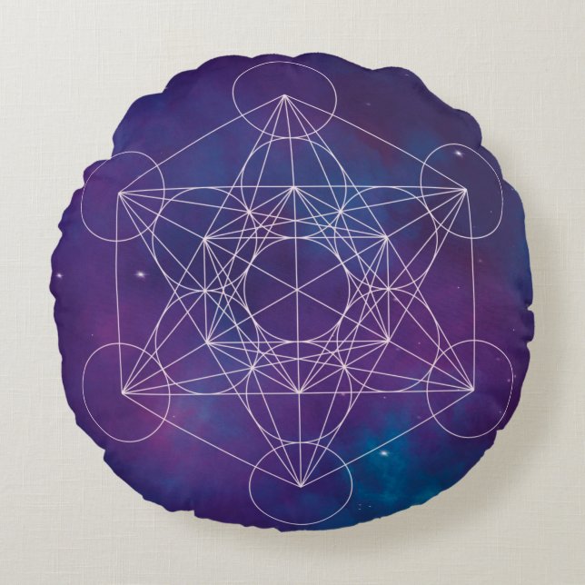 Almofada Redonda metatron (Frente)