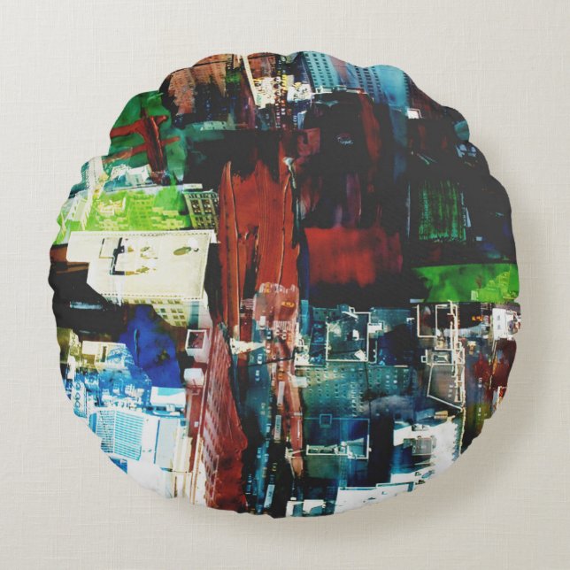 Almofada Redonda Metrópole VIII (Frente)