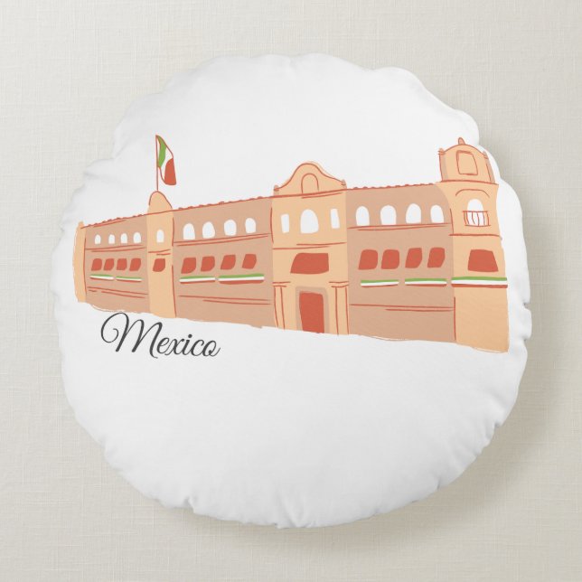 ALMOFADA REDONDA MÉXICO (Frente)