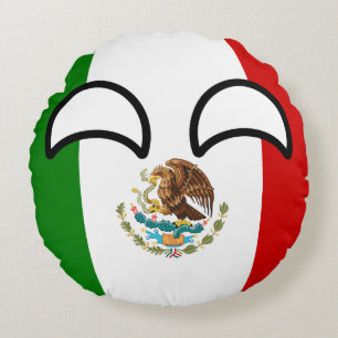 Almofada Redonda México Geeky de tensão engraçado Countryball