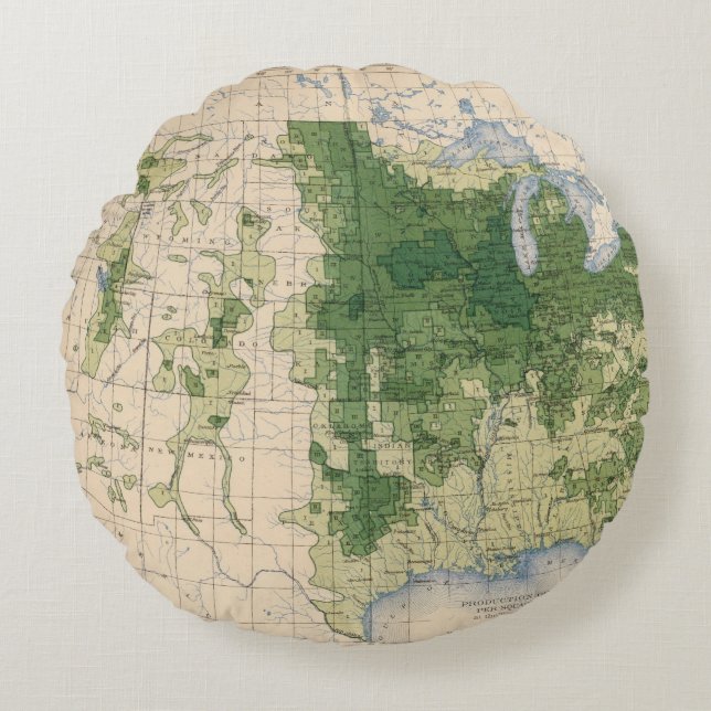 Almofada Redonda Milha de 158 Oats/sq (Frente)